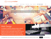 Tablet Screenshot of mangomattermedia.com